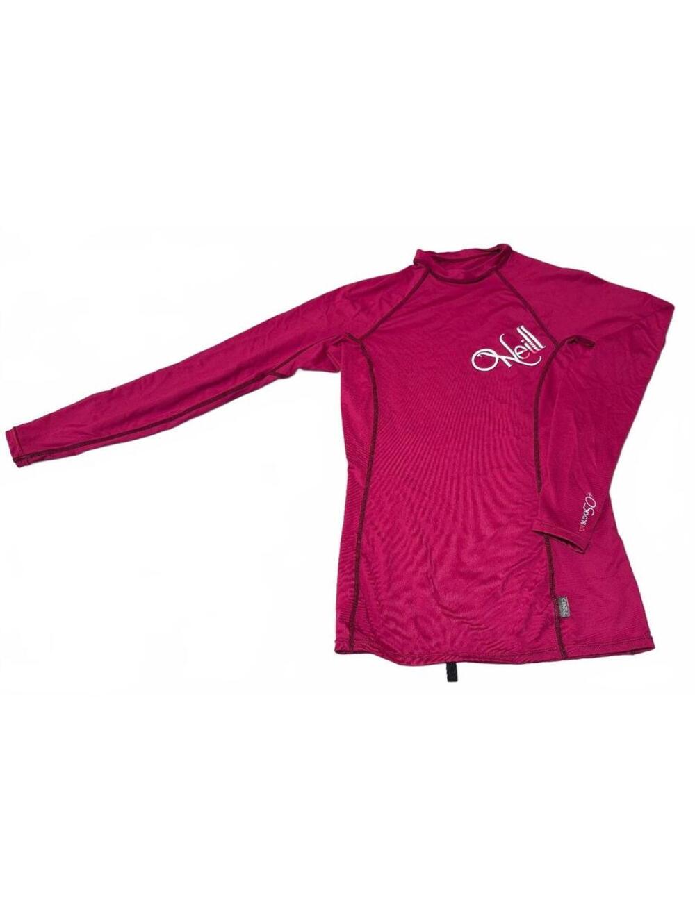 O'Neil Women's Maroon SPF 50 Long Sleeve Skins Rash Guard Top (M)